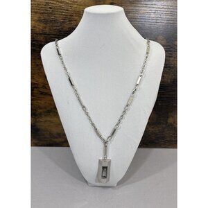 White House Black Market Long Chain Necklace with Pendant